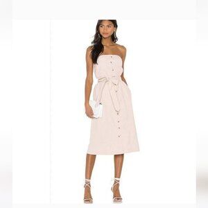 L'ACADEMIE | The Isabelle Dress Strapless Blush Pink Sz Small